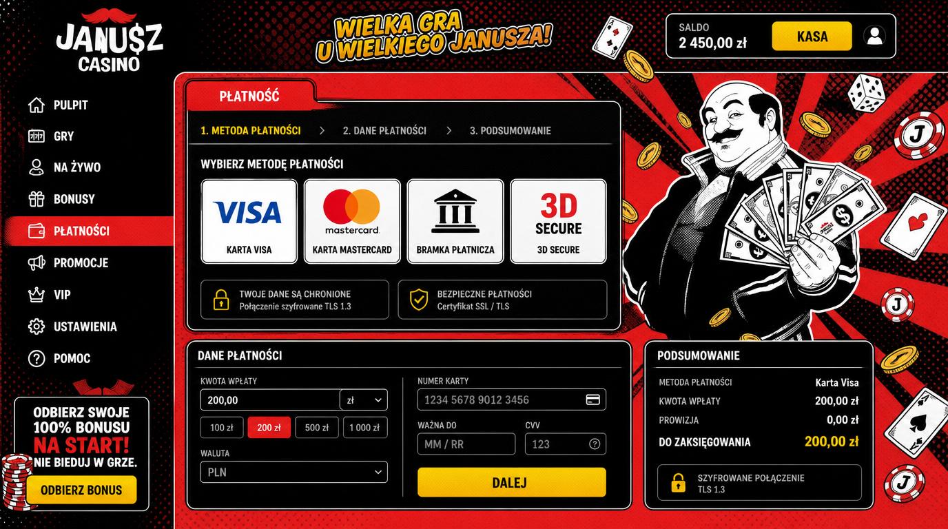 Visa i Mastercard przez bramkę z 3D Secure i szyfrowaniem danych
