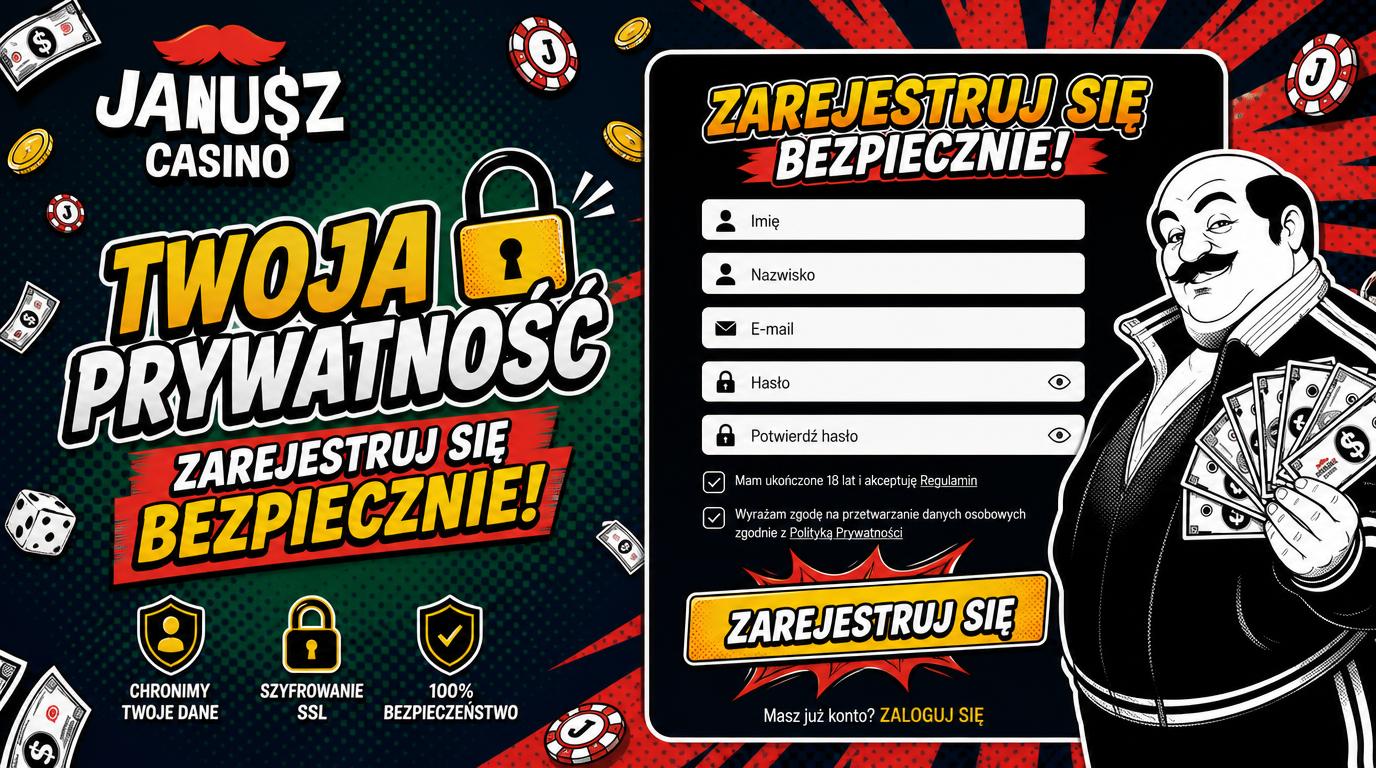 formularz rejestracji i ikona prywatności